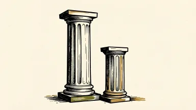 Treasury yields edge higher as markets price in a Fed hold, shown by a tall column with a slight upward tilt and a shorter steady column.