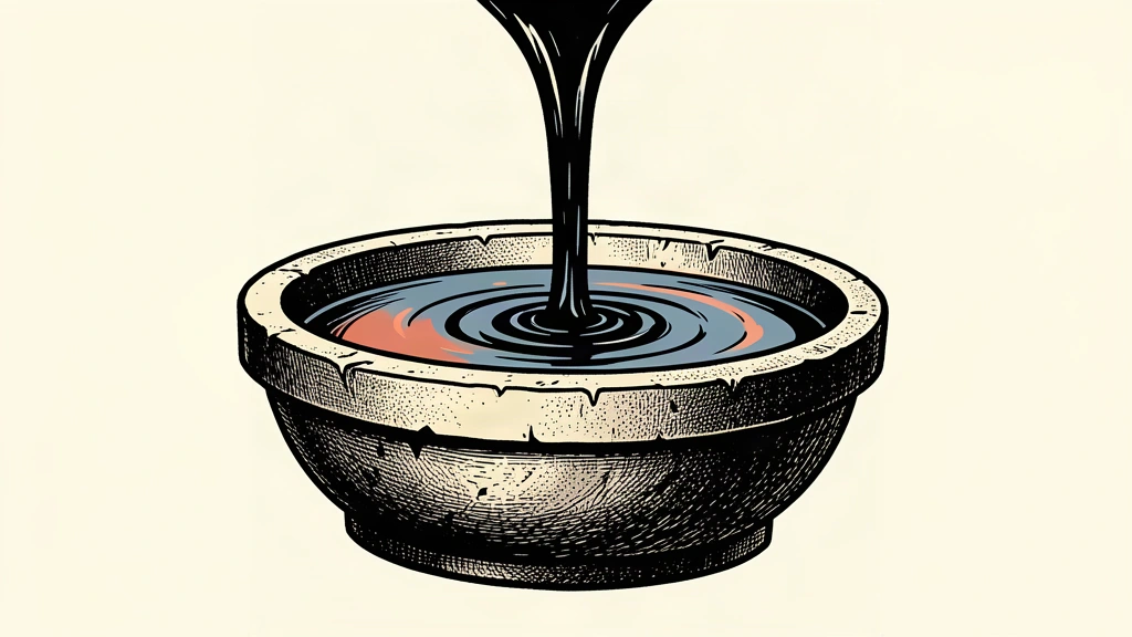 An editorial illustration showing a thick stream of liquid being poured into a large stone basin to maintain its level.