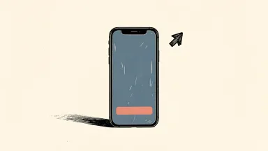 Apple iPhone Duo preorders start strong, shown as a smartphone with an upward arrow.