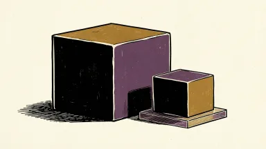 Anthropic's public benefit fund is represented by a large block with a smaller block beside it on a pedestal.