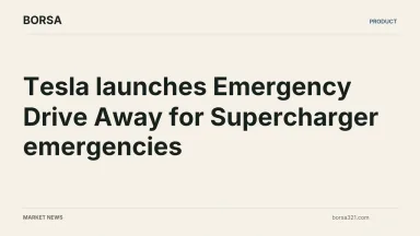 BORSA news cover: Tesla launches Emergency Drive Away for Supercharger emergencies