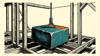 Berkshire Hathaway increases its stake in Lennar: a heavy cornerstone being lowered into the wooden frame of a new house under construction.