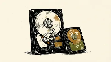 Seagate and Western Digital hard drives sit together, representing storage companies facing Toshiba competition concerns.