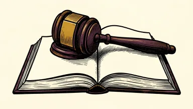 Our Bond Inc. trading halt depicted by a gavel on a ledger, symbolizing suspended activity.