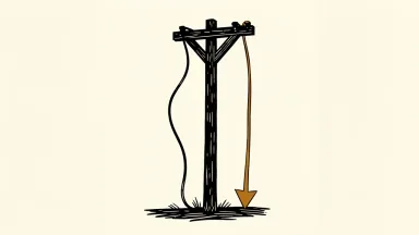 Duke Energy price target cut: a utility pole with a downward arrow beside it.