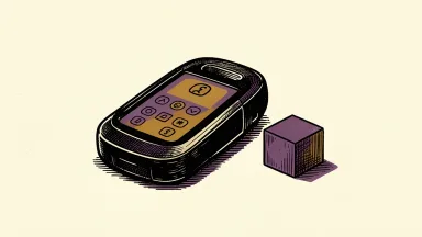 MiniMed Group is represented by an insulin pump with a neutral cube beside it.