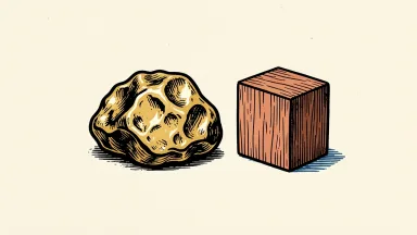 Gold Royalty is represented by a gold nugget next to a plain wooden block.