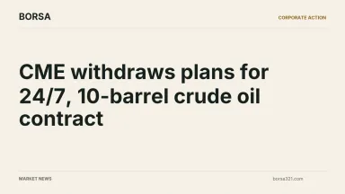 BORSA news cover: CME withdraws plans for 24/7, 10-barrel crude oil contract