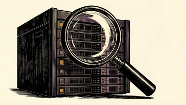 Vylor (VYLR) receives an Outperform rating from Oppenheimer: a magnifying glass focuses on a modern server rack.