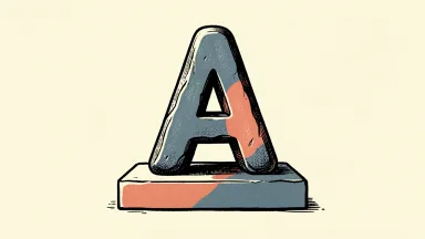 Alphabet's price target maintained as a stone letter A rests on a pedestal.
