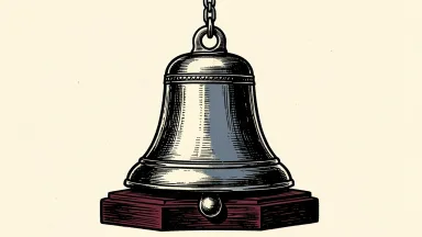 Disc Medicine Inc. trading halted as a bell sits silent on its base, awaiting a news release.