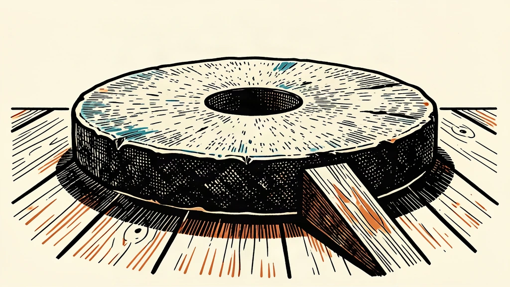 An editorial illustration of a massive stone millstone being tilted upward by a wooden wedge, symbolizing the end of a static zero-rate era.