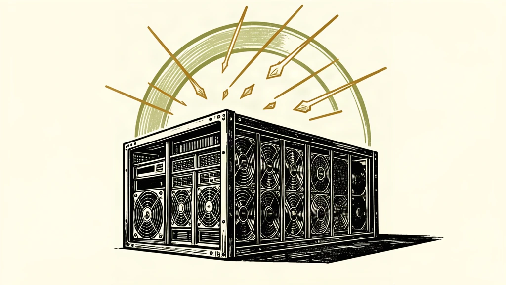 A high-density GPU server platform powering a glowing defensive shield that blocks incoming geometric threats.
