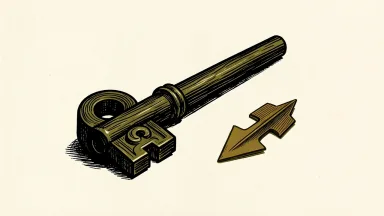 Franklin Templeton coverage upgrade depicted as a temple key with an upward-pointing arrow.