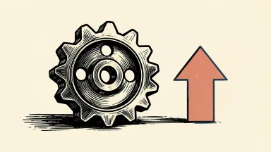 FuelCell Energy appoints John Dansby to lead manufacturing scale-up, depicted by a gear and an upward arrow.
