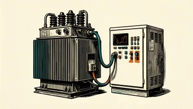 Hitachi Energy and Rockwell Automation partner on grid-to-process architecture, shown as a transformer connected to an automation cabinet.