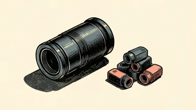 Lumentum Holdings stock falls; a tilted laser diode can and a small stack of similar components sit on a flat surface.