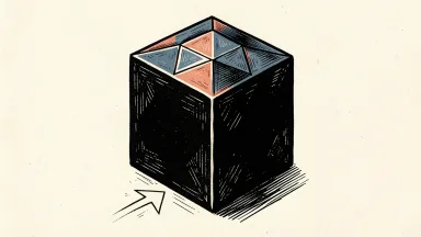 TriGemX Bio acquisition is depicted as a three-faceted cube on paper with a subtle upward arrow, symbolizing the combined company's Nasdaq listing.