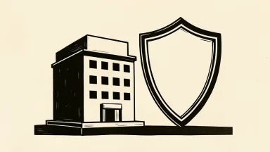 Marcus & Millichap and Brown & Brown expand partnership into Canada, shown as a building beside a shield.
