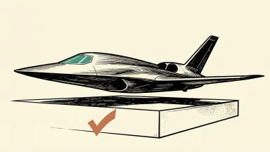 Northrop Grumman initiated at Buy by Rothschild & Co: a stealth flying-wing aircraft sits on a platform marked with a large checkmark.