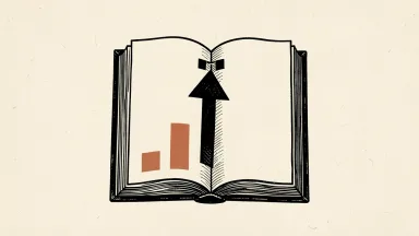 Humana's bonus goal achievement is shown as an upward arrow breaking into four bars on an open book.