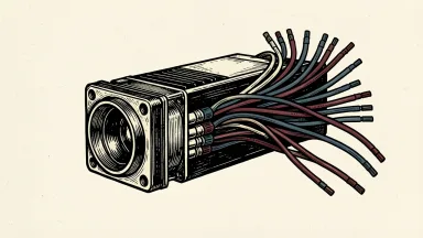 Semtech AI data center growth strategy: an optical transceiver module with a fan of fiber and copper cables.