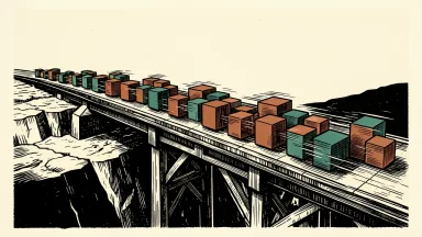 Nvidia AI safety as an enabler of speed: a reinforced bridge provides a stable path for data cubes to move rapidly across a chasm.