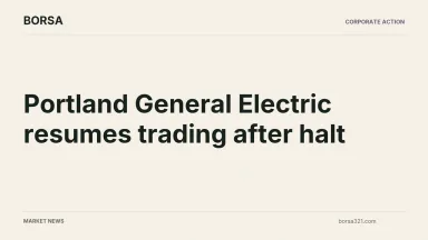 BORSA news cover: Portland General Electric resumes trading after halt