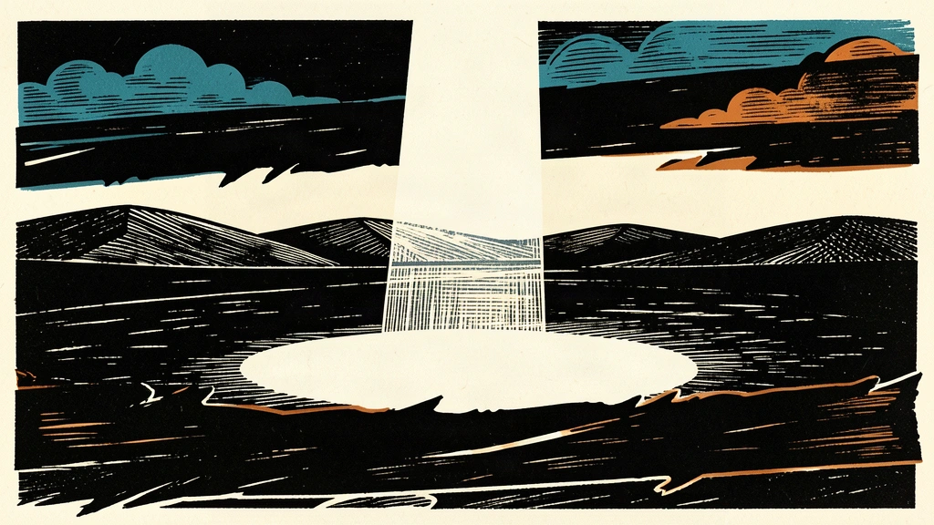 An editorial illustration showing a beam of light pinpointing a specific spot behind a heavy restricted area barrier.