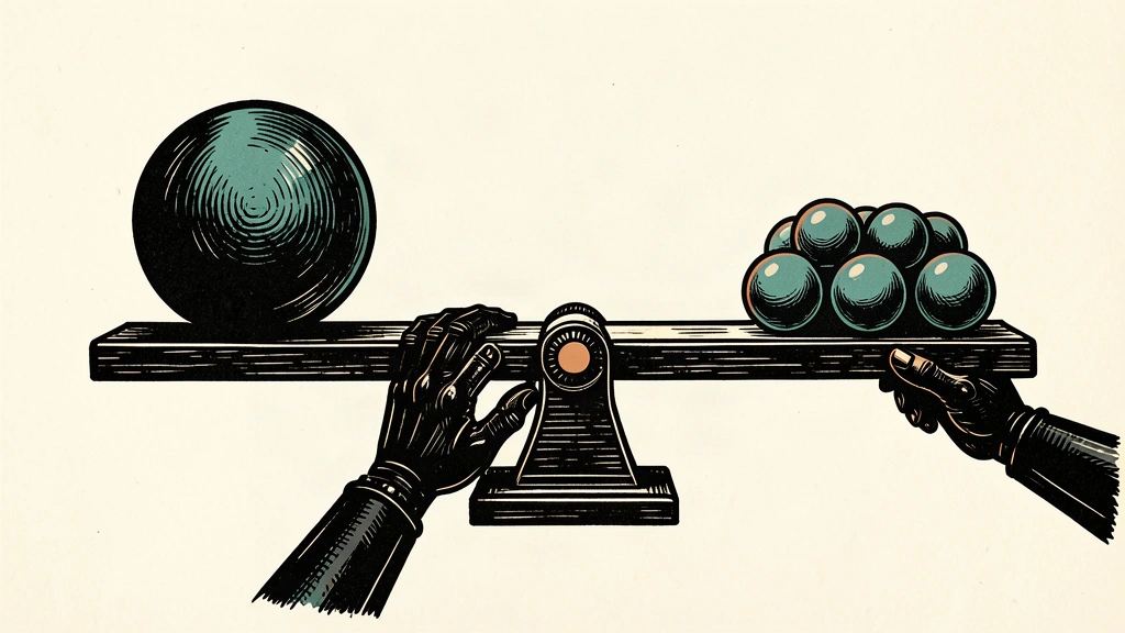 A mechanical balance beam being adjusted at its pivot point to maintain a precise equilibrium.