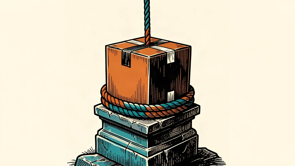 An editorial illustration of a pet delivery box on a rising stone platform, symbolizing raised financial guidance and a solid earnings beat.