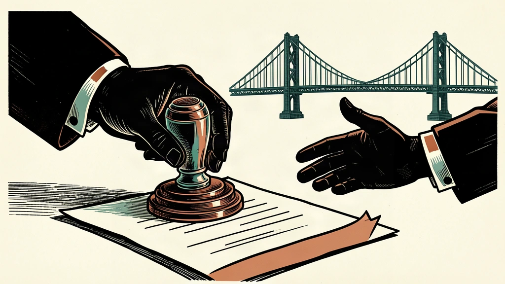 An editorial illustration showing a hollow wax seal being applied to a document without leaving a mark, symbolizing symbolic sanctions.