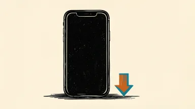 UBS warns of limited iPhone sales upside; an iPhone silhouette with a downward arrow beside it.
