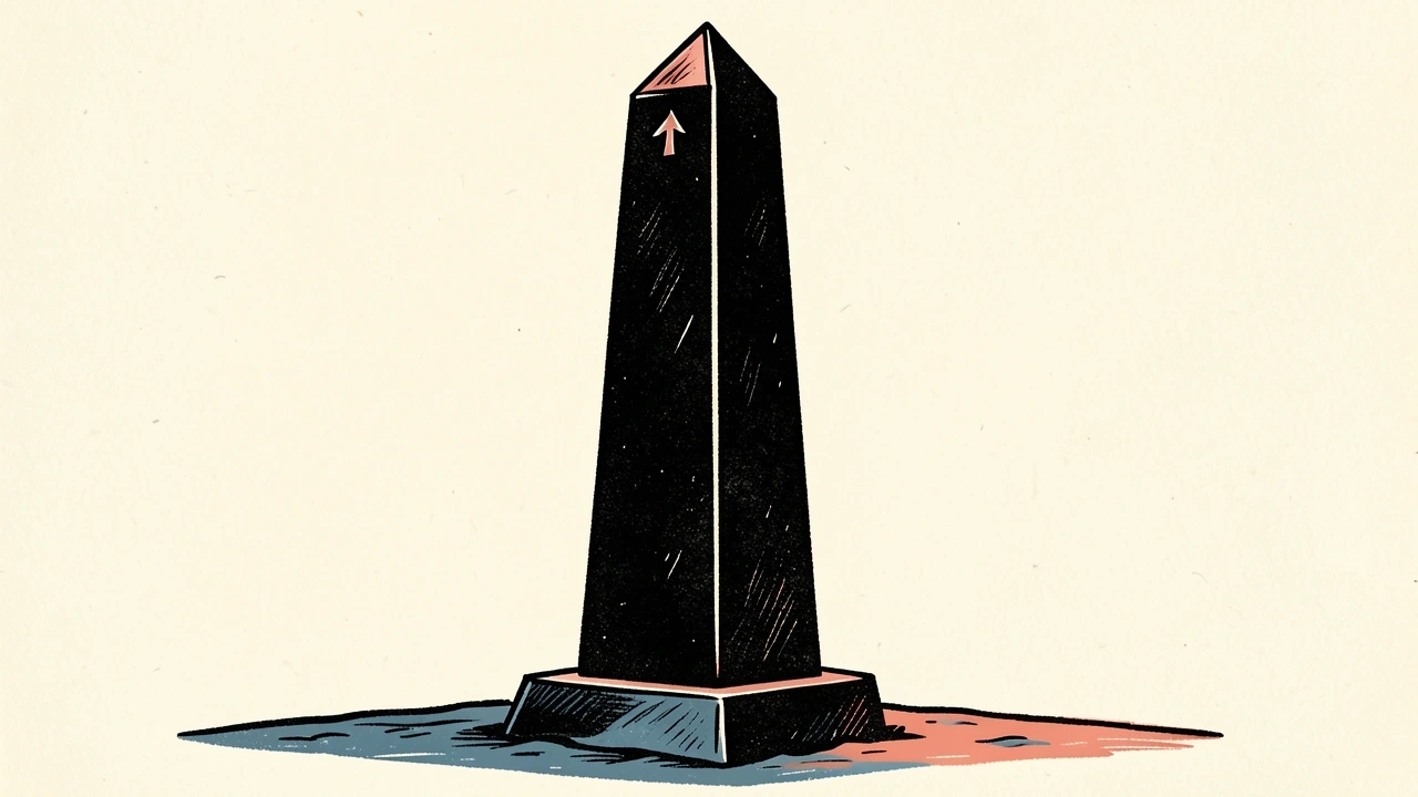 Aspen Neuroscience files for Nasdaq listing; a dark obelisk with an upward arrow represents the listing application.