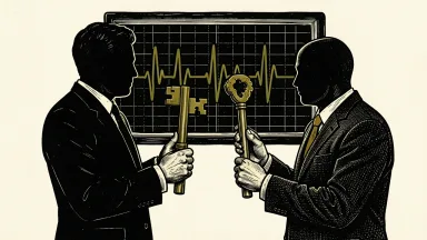 Pulse Biosciences hiring and inducement grants: two silhouetted new employees holding large keys in front of a medical pulse monitor.