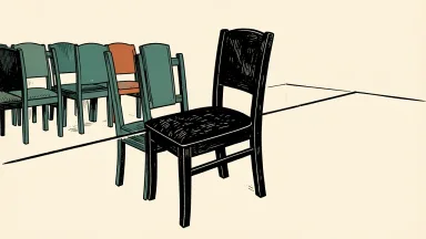 IBM board expansion: a single high-backed chair is placed into a vacant spot at a long boardroom table.