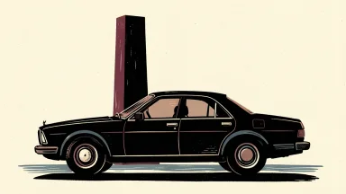 General Motors is represented by a car silhouette with a raised column behind it.