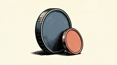 AGNC Investment Corp. declares a monthly dividend, shown as two plain coin-like discs.
