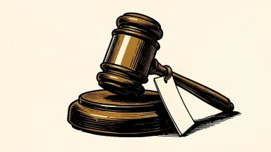 American Resources gets a Nasdaq exception; a gavel and a calendar illustrate the deadline.