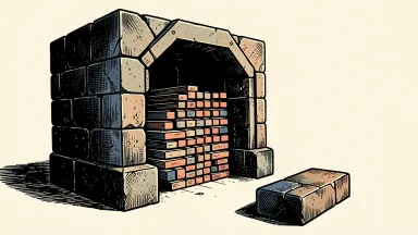Coastal Financial liquidity remains stable during the Bluevine acquisition: a heavy stone vault remains firm and full while a single external block sits nearby.