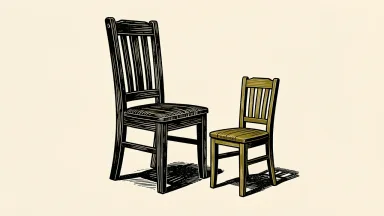 ManpowerGroup leadership transition depicted by a large chair and a smaller chair beside it.