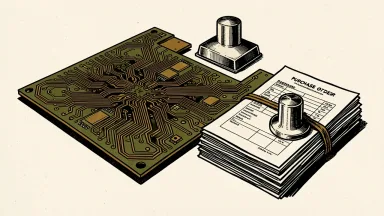 Eltek receives $6.8 million in new purchase orders: a detailed printed circuit board sits next to a stack of order documents.