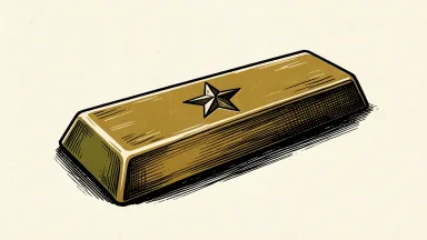 Star Gold Corp. appoints a new COO: a large gold bar with a single star carved into its center.