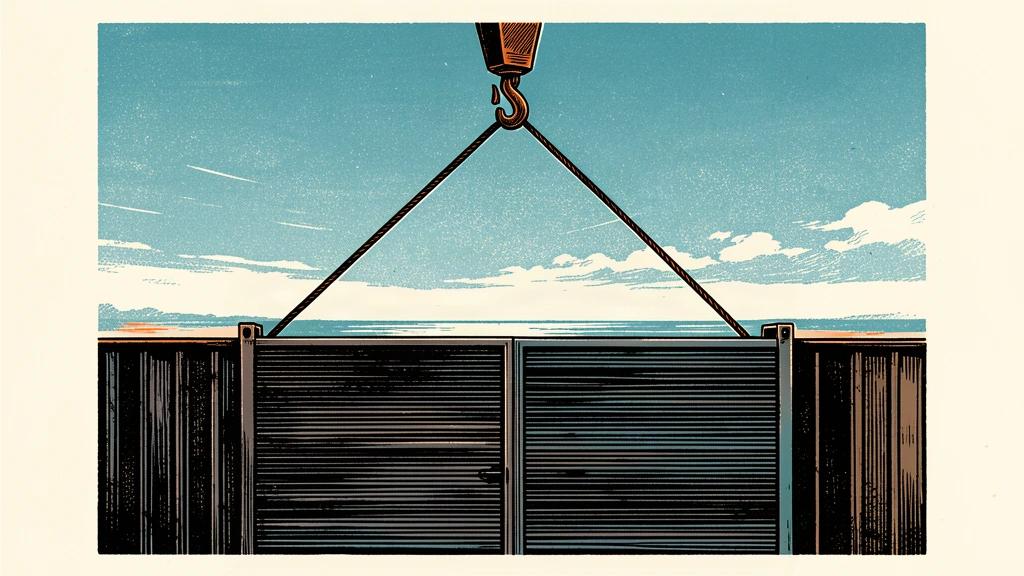 An industrial shutter rising to reveal a clear horizon, symbolizing an optimistic business outlook.
