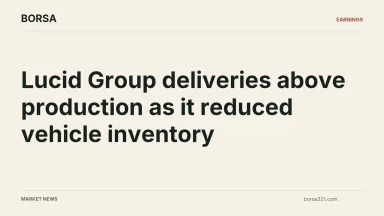 BORSA news cover: Lucid Group deliveries above production as it reduced vehicle inventory