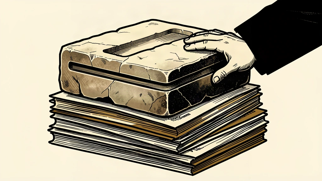 An editorial illustration showing a heavy stone block weighing down a stack of diplomas, representing a high financial barrier to post-graduation work.