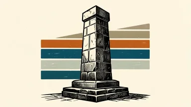 NatWest Group positioned for growth from higher UK interest rates: a solid stone pillar stands before rising horizontal bands.