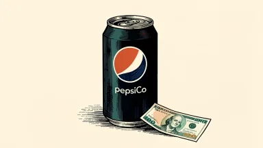 PepsiCo can with a Barclays note beside it, representing a lowered price target.