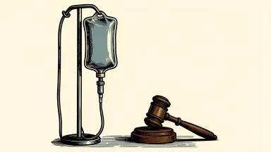 Option Care Health is represented by an IV bag with a gavel beside it, indicating a rating change.