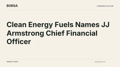 BORSA news cover: Clean Energy Fuels Names JJ Armstrong Chief Financial Officer